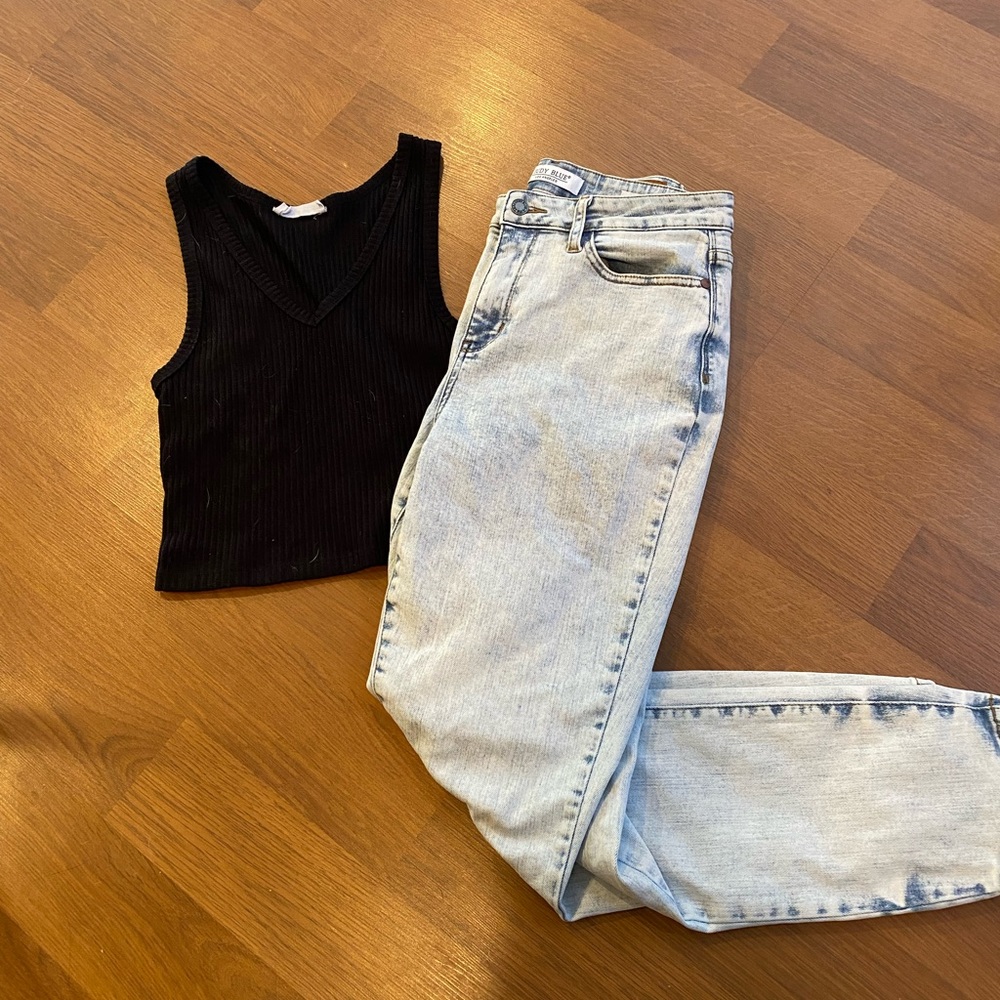 FLAH SALE 🇺🇸 Size 9/29 Judy Blue Slim  Fit  Acid Wash RARE Jeans